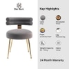 Swizzy Solid Wood Accent Chair in Grey Colour