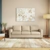 Apollo High Back 3 Seater  Fabric Sofa In Pearl Colour