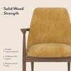 Dakota Lounge Chair In Stria Mustard