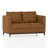 Florence Premium 2 Seater Fabric Sofa in Ochre velvet Colour