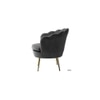 Foster Fabric Accent Chair in Dark Grey Colour
