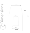 Duffield Amber Glass Table Lamp With  Cotton Shade