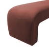 Floran Velvet 2 Seater Ottoman Bench in Peach Color
