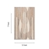 Handmade Wool Area Rug Modern Minimalist Beige 5 x 7 Feet Carpet
