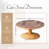 Hygge Mango Wood Cake Stand Grey