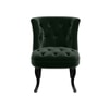Grenier Fabric Slipper Chair in Bottle Green Color