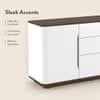 Baltoro Engineered Wood Sideboard in White Finish