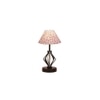 Daphne Multicolor cotton Table lamp with Iron Base