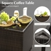 Carry Bird Wicker Patio Furniture Outdoor Balcony Chairs In Brown And Half White Colour