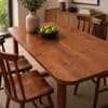 Elegant Solid Wood 4 Seater Dining Table Set with Chairs