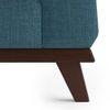 Granada Luxe 1 Seater Fabric Sofa in Colonial Blue Colour