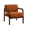 Citrus Boucle Fabric Arm Chair in Orange