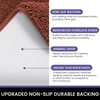 Luxe Home Polyester Newman Contour Bath Mat Set of 2 (Rust 45x75 cm & 40x45)