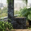 Dark Grey C Planter Water Fountain