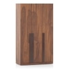 Rodrigues 3 Door Wardrobe in Sheesham Paper Finish