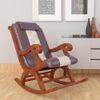 Shauna Solid Wood Rocking Chair in Grey Colour