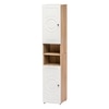 Lofty Tall Wardrobe with Circular Pattern Design for Modern Bedroom Interiors