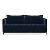 Florence Luxe 3 Seater Fabric Sofa in Sea Port Blue Velvet Colour