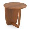 Kaya Side Table In Amber Walnut Finish