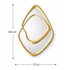 Kinetic Copper Finish Wall Mirror