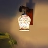 Devansh Solid Wood Electric Wall Light in Brown Colour with Multi Shade Count of 1 Light