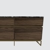 Huch Series Dresser with Stone Top and MS Powder Coated Gold Base