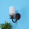 Eliante Wall Lights Mild Steel, Glass & Glass Material Brown,Gold & White Finish