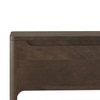 Zaha Solid Wood Storage Bench In Danish walnut Finish