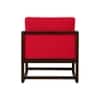 Aura Boucle Fabric Arm Chair in Red Colour