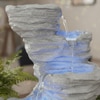 White Fiber Glass Rock Carvern Indoor Water Fountain