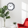 Playful “Ish” Time Markers Octagonal Wooden Wall Clock