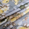 Light Grey floral 400 Tc  Cotton Flat  Super King Size Bedsheet With 2 Pillow Cover