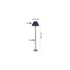 Denzel Blue Cotton Shade Floor Lamp