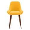 Rickman Fabric Accent Chair in Matty Yellow Colour