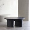 Ribbed Coffee Table Black