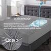 Premium Jacquard Polyester Fabric  Queen Size Bed  Waterproof Mattress Protector  Bed Cover 78x60  Pack of 2