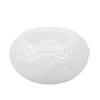 White Antique Designed Round Candle Holder in White Colour