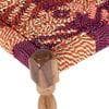 Riaza Sheesham Wood Maachi Stool in Assorted Multi-Colour Chindi Rope Canning