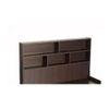 Takeo Engineered Wood Single Bed In Walnut Finish