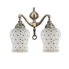 Devansh Metal Electric Wall Light in Multi Colour with Multi Shade Count of 2 Lights