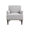 Terren Boucle Fabric Lounge Chair in White