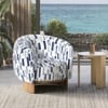 Eclipse Lounge Chair in Pixel Blue Colour