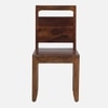 Gianni Solid Wood Dining Chair in Honey Finish - Set of 2