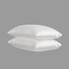 Stoa Paris Satin Pillow Covers,  Premium Plain Pillow Cover Set of 2, 68L x 45W cms - Vanilla White