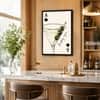 The Castle Decor Lucky You Martini Cocktail Wall Art Framed Painting 14x20 Inch