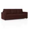 Apollo High Back 3 Seater  Fabric Sofa In Deep Crimson Velvet Colour