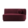 Izza Velvet 4 Seater Sofa in Maroon Colour