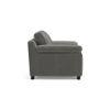 Esquel Luxe 2 Seater Fabric Sofa in Ash Grey Velvet Colour