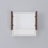 2 Doors Modular Wall Mounted Kitchen Cabinet With Organizer Shelf In Cochwood Brown Finish