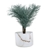 Attractive Faux Plant With White Ceramic Pot
